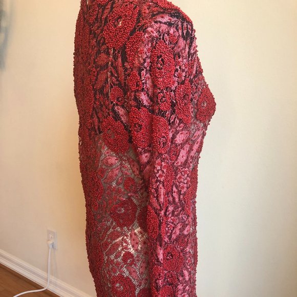 NWT Gucci Beaded Sheer Alessandro Michele Dress - Picture 2 of 11